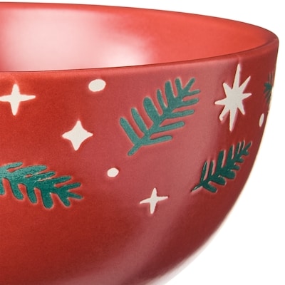 Contrast Icon Cereal Bowl - Red