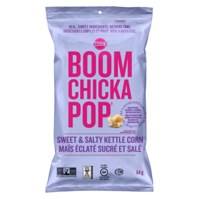 Angies Maïs éclaté sucré et salé 64 g, 4,67 $/100g