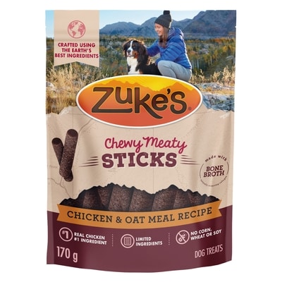 ZUKES Zuke's Chewy Meaty Sticks Dog Treats Chicken Recipe 170 g, $6.17/100g