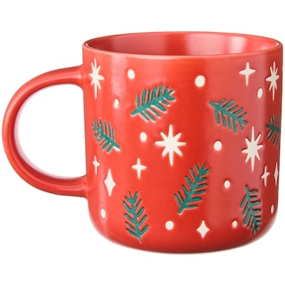 Tasse avec icône de couleur contrastante – rouge