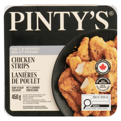 Pinty's Chicken Strips Salt & Pepper 450 g, $2.66/100g