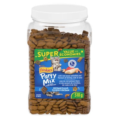 Purina Party Mix Cat Treats, Ocean Crunch 510 g, $1.76/100g