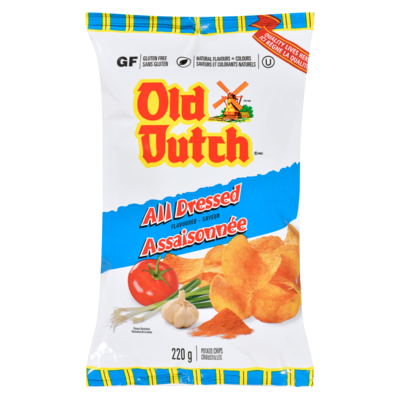 Old Dutch Croustilles saveur assaisonnée 220 g, 1,59 $/100g