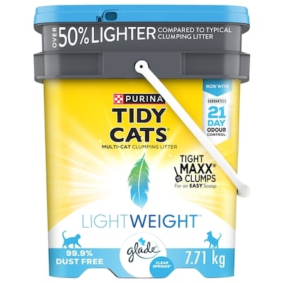 Tidy Cats Tidy Cats LightWeight Cat Litter with Glade Clear Springs Multi-Cat 7710 g, $0.44/100g