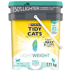 Tidy Cats Tidy Cats poids plume litière pour chats multi-chats non parfumée free & clean 7.71 kg, 0,44 $/100g