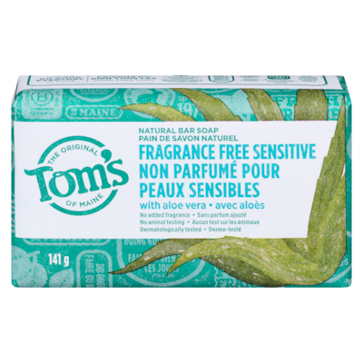 Tom’s of Maine Pain de savon naturel non parfumé pour peaux sensibles 141 g, 7,09 $/100g