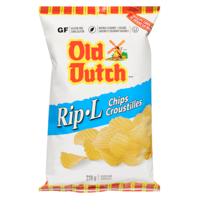 Old Dutch Potato Chips 220 g, $1.81/100g