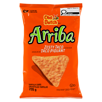 Old Dutch Tortilla Chips, Zesty Taco 235 g, $1.70/100g