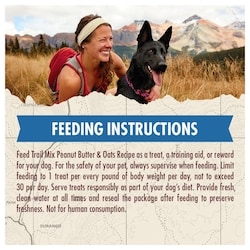 ZUKES Zuke's Trail Mix Dog Treats Peanut Butter & Oats Recipe