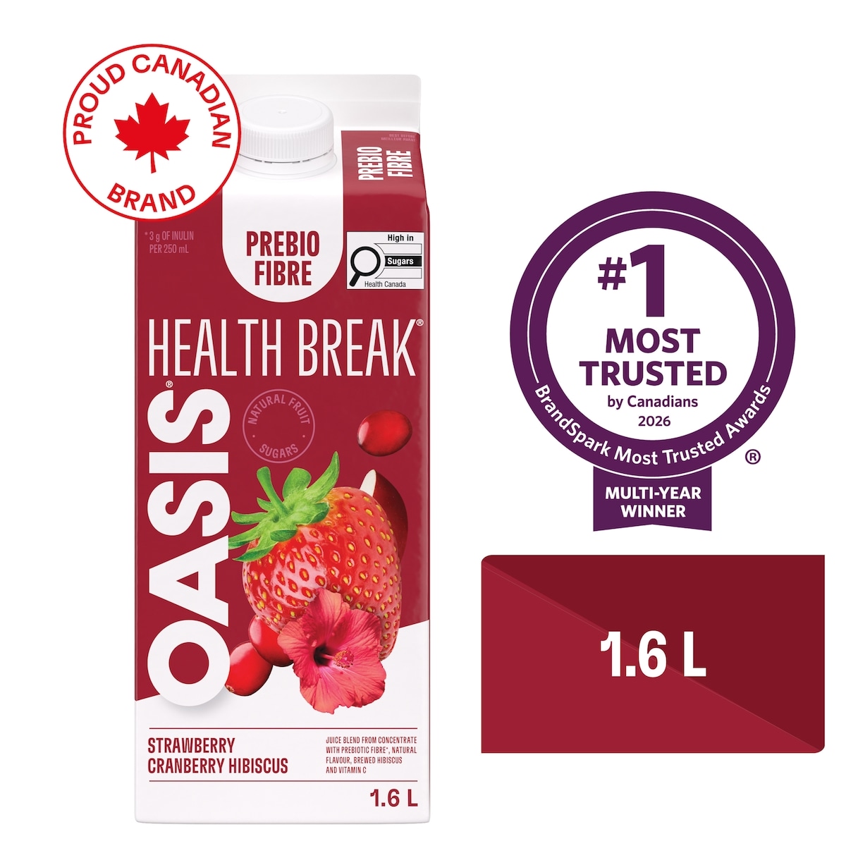 OASIS Health Break Strawberry Cranberry Hibiscus