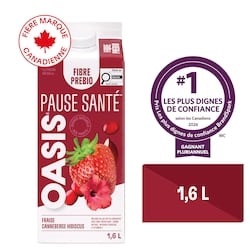 Oasis Strawberry Cranberry Hibiscus Prebio Fibre 1.6 l, 0,33 $/100ml