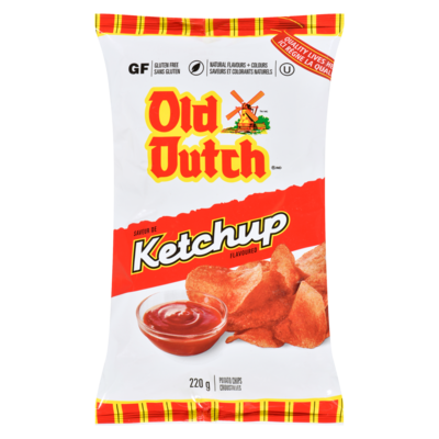Old Dutch Potato Chips Ketchup Flavoured 220 g, $1.81/100g