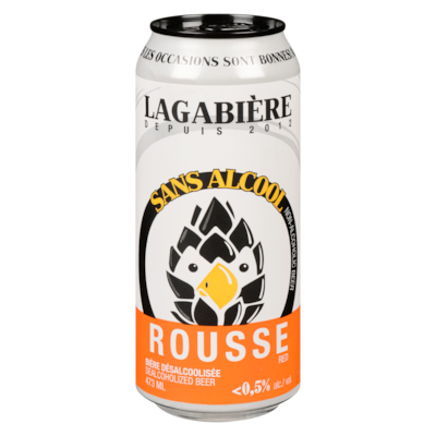 LAGABIERE Bière désalcoolisée rousse 473 ml, 0,84 $/100ml