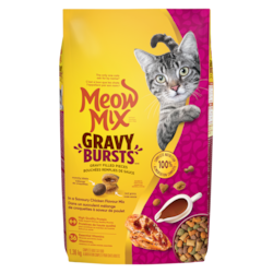 Meow Mixx Alimentation complète pour chats adultes dans un succulent mélange de croquettes à saveur de poulet 1360 g, 1,14 $/100g