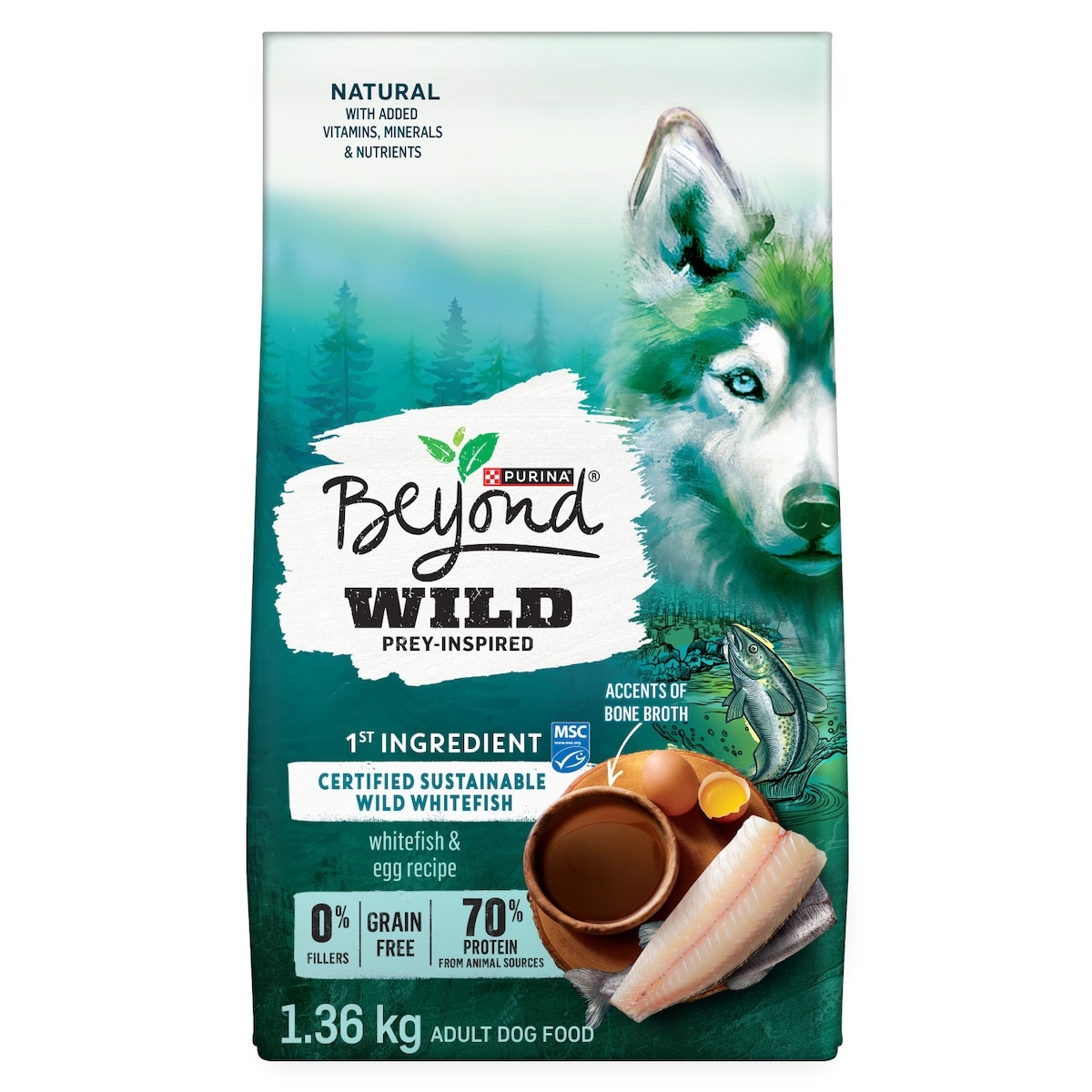 Beyond Meat Beyond Wild Dry Dog Food Whitefish & Egg Recipe