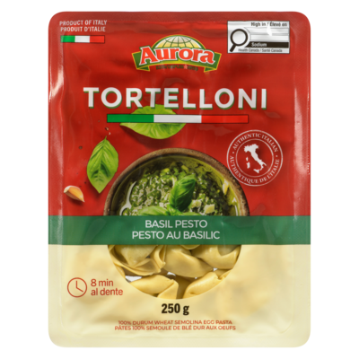 Aurora Tortelloni Basil Pesto 250 g, $1.60/100g