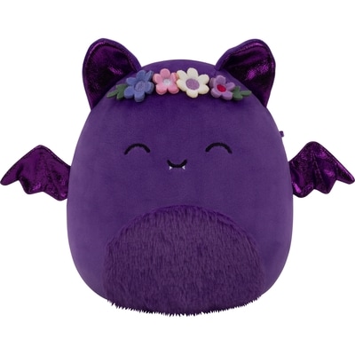 Squishmallows Halloween - Peluche 8" - Blas la Chauve-souris Violette avec Ventre Violet Poilu et Couronne de Fleurs 1 ea, 16,00 $/1ch