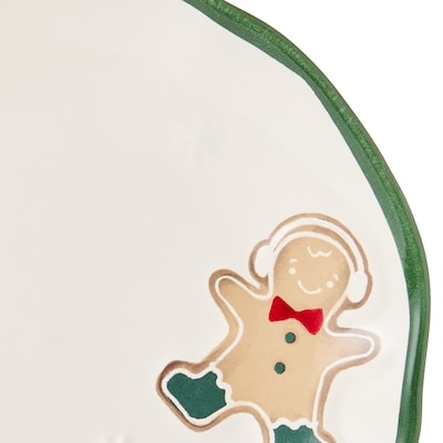 Assiette à salade à motif de sucreries – vert