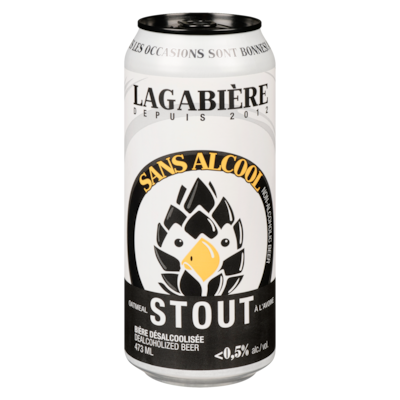 LAGABIERE Bière désalcoolisée stout à l'avoine 473 ml, 0,84 $/100ml