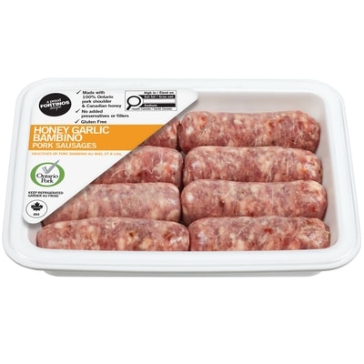 null Bambino Pork Sausages, Honey Garlic $14.31/1kg $6.49/1lb