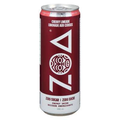 ZOA Energy Drink Cherry Limeade Zero Sugar 355 ml, $0.84/100ml