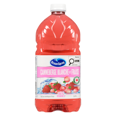 Ocean Spray Cocktailil aux canneberges et fraises canneberge blanche et fraise 1.89 l, 0,39 $/100ml