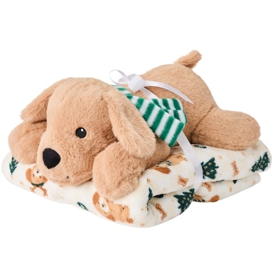 Life at Home Ensemble 2 pièces avec peluche et couverture pour enfants – chien 1 ea, 20,00 $/1ch
