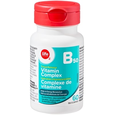 Life Brand Timed Release Vitamin B50 Complex 60 Tablets 60 ea, $0.09/1ea