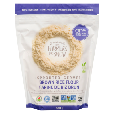 One Degree Farine de riz brun germée 680 g, 1,47 $/100g