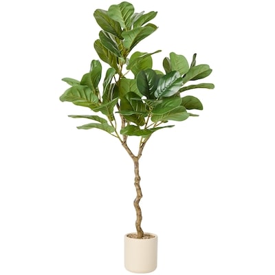 Life at Home Faux Fiddle Leaf Fig Tree with Pot 1 ea, $50.00/1ea