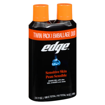 Shave Gel With Aloe Sensitive Skin Twin Pack