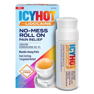 Icy Hot Applicateur à bille analgésique avec lidocaïne à 4 % 73 ml, 19,16 $/100ml
