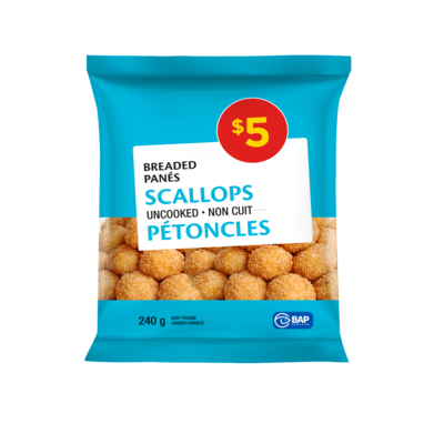 null Panés non cuit pétoncles 240 g, 2,08 $/100g