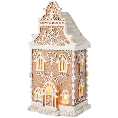 Light Up Gingerbread House Decoration
