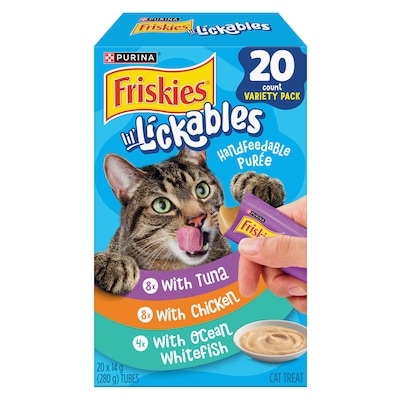 Purina Friskies Lil' Lickables Cat Treats Best Sellers Variety Pack 20 Count 283.5 g, $6.35/100g