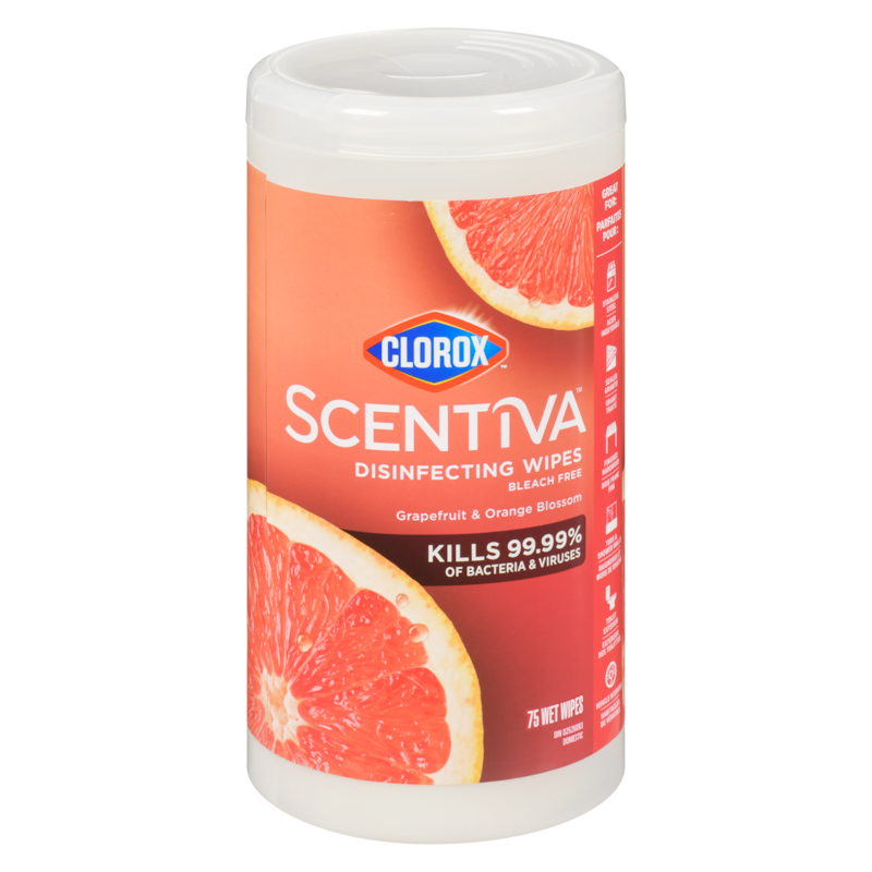 Clorox Disinfecting Wipes Grapefruit & Orange Blossom - 75 ea | Zehrs