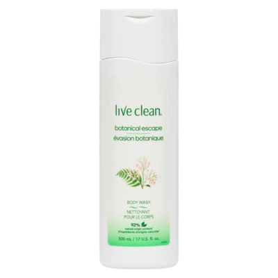 Live Clean Body Wash, Botanical Escape 500 ml, $2.30/100ml