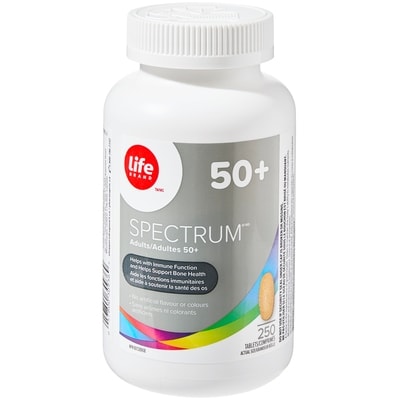 Life Brand Spectrum Adults 50+ 250 Tablets 250 ea, $0.08/1ea
