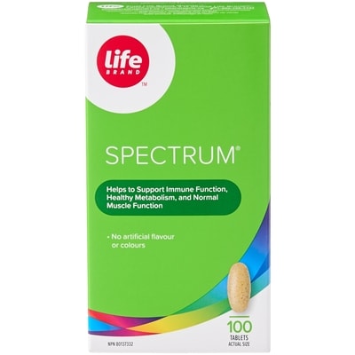 Life Brand Spectrum® 100 Tablets 100 ea, $0.09/1ea