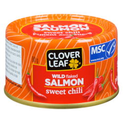 Clover Leaf Wild Flaked Salmon Sweet Chili 80 g, $3.74/100g
