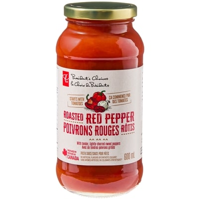 le Choix du Président Sauce pour pâtes poivrons rouges rôtis 600 ml, 0,83 $/100ml