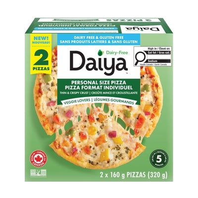 Daiya Personal Size Pizza Veggie Lovers 2 ea, $5.75/1ea