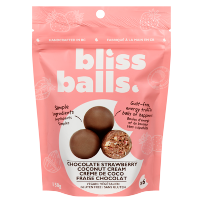 Guilt-Free, Energy Truffle Balls Of Happiness Chocolate Strawberry Coconut Cream