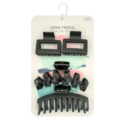 John Frieda John Frieda 4Pc Assorted Claw Clips Small/Medium 4 ea, $3.75/1ea