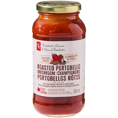 President's Choice Roasted Portobello Mushroom Pasta Sauce 600 ml, $0.67/100ml