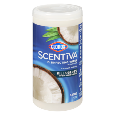 Clorox Disinfecting Wipes Coconut & Waterlily 75 ea, $0.10/1ea