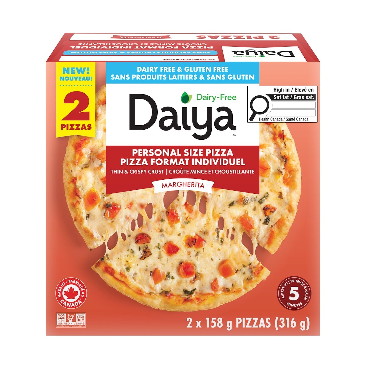 Daiya Margherita Personal Size Pizza
