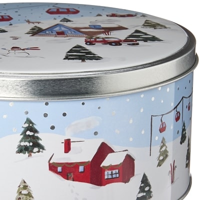 Medium Round Tin - Hit the Slopes