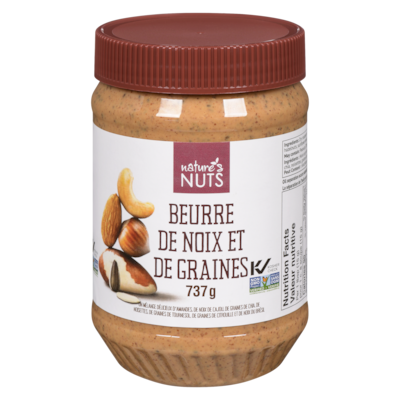Nature’s Nuts Beurre de noix et de graines 737 g, 2,31 $/100g