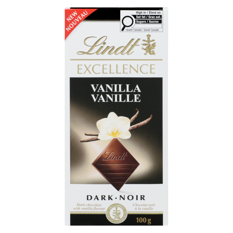 Lindt Dark Chocolate With Vanilla Flavour - 100 g | Zehrs